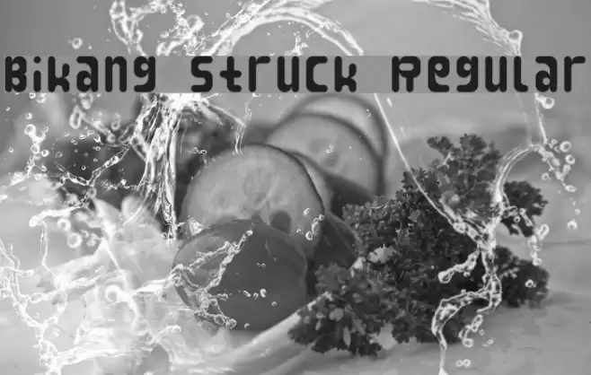 Bikang Struck Regular Font examples