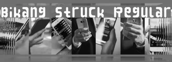 Bikang Struck Regular Font examples