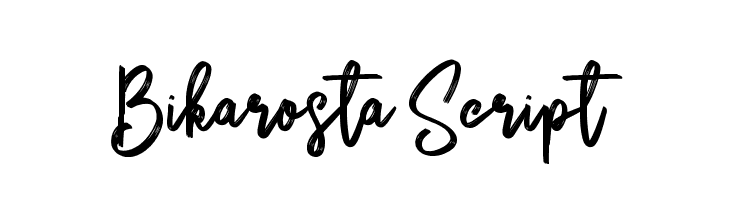 Bikarosta Script  フリーフォントのダウンロード