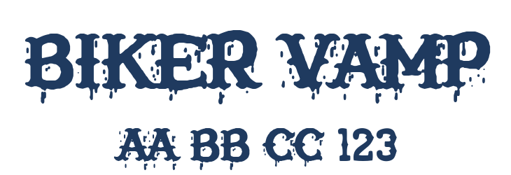 Biker Vamp Font Preview