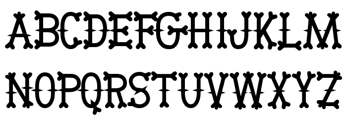 BikerBones Font LOWERCASE
