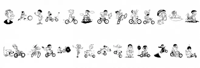 Bikers Fonte MAIÚSCULAS
