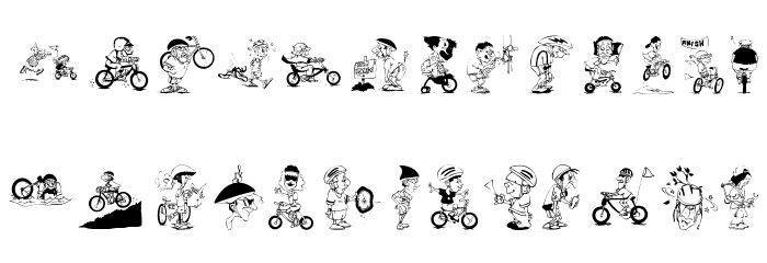 Bikers Font LOWERCASE