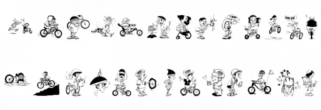 Bikers फ़ॉन्ट लोअरकेस