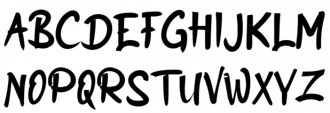 Bikin Asyik Шрифта ВЕРХНИЙ