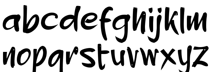 Bikin Asyik Font LOWERCASE