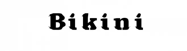 Bikini  Fuentes Gratis Descargar