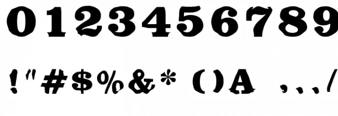 Bikini Font OTHER CHARS