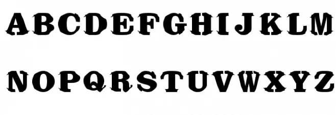 Bikini Schriftart Groß