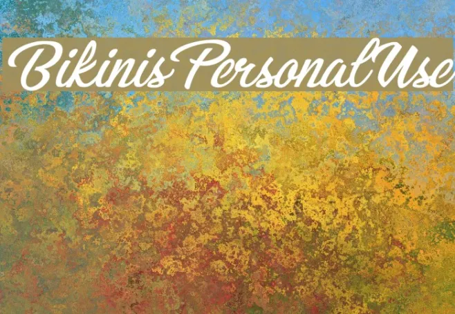Bikinis Personal Use Example 2