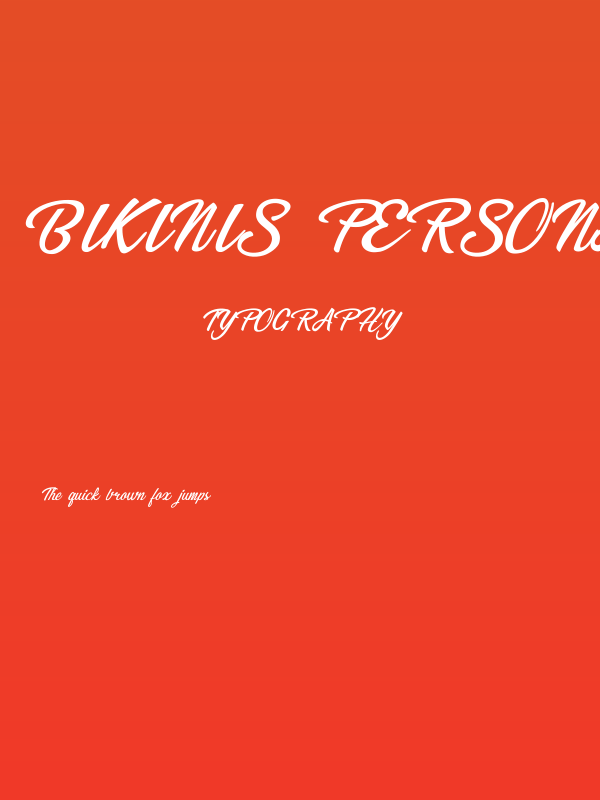 Bikinis Personal Use Poster