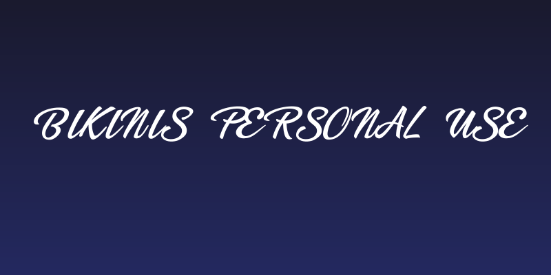 Bikinis Personal Use Social Header