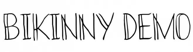 Bikinny Demo  les polices de caractères gratuit tlcharger
