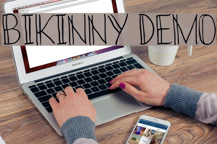 Bikinny Demo Font examples