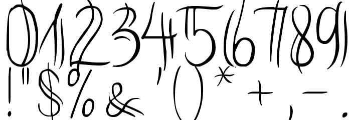 Bikinny Font OTHER CHARS