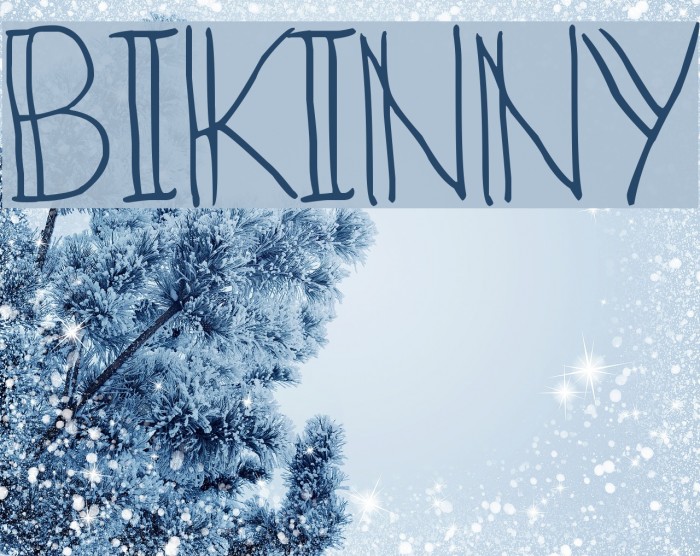 Bikinny Font examples