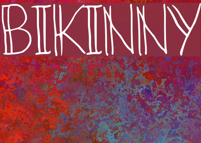 Bikinny Font examples