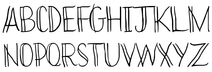 Bikinny Font LOWERCASE