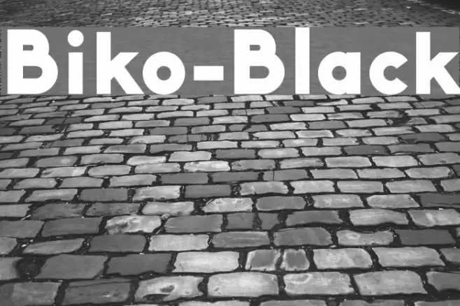 Biko-Black Font examples