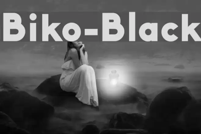 Biko-Black Font examples