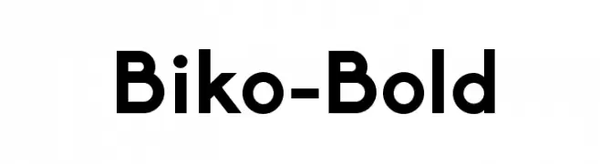 Biko-Bold  Frei Schriftart Herunterladen