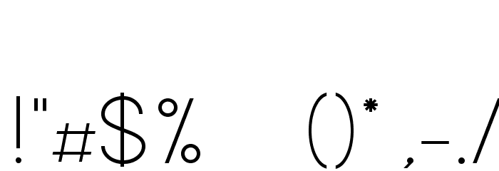 Biko-Light Font OTHER CHARS