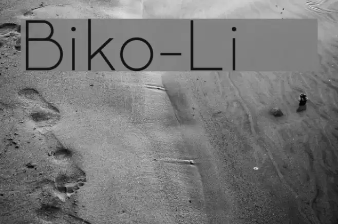 Biko-Light Font examples