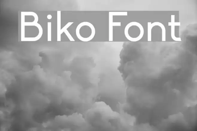 Biko Font examples