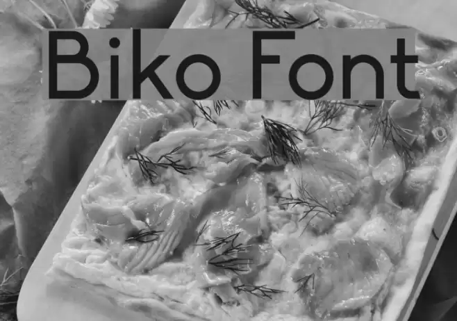 Biko Font examples