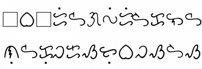 Bikol Mintz Schriftart Kleinbuchstaben