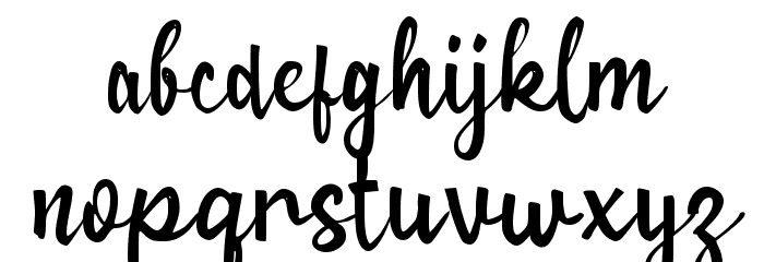 Bila Senja Font LOWERCASE