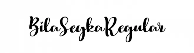 Bila Seyka Regular  Frei Schriftart Herunterladen