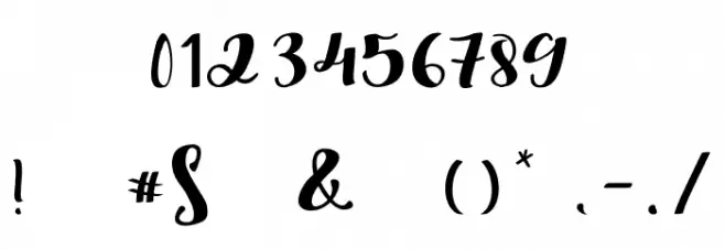 Bila Seyka Regular Font OTHER CHARS