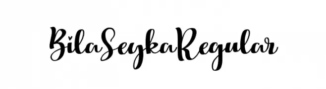 Bila Seyka Regular  font caratteri gratis