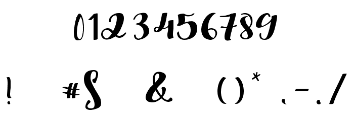 Bila Seyka Regular Font OTHER CHARS