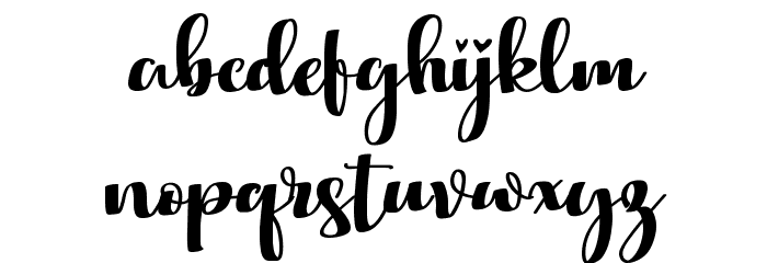 Bila Seyka Regular Font LOWERCASE