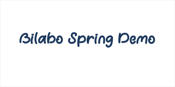 Bilabo Spring Demo Logo