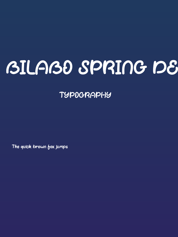 Bilabo Spring Demo Poster