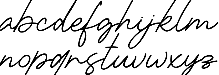 Bilanesa Font LOWERCASE