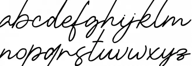 Bilanesa फ़ॉन्ट लोअरकेस