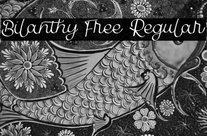 Bilanthy Free Regular Font examples