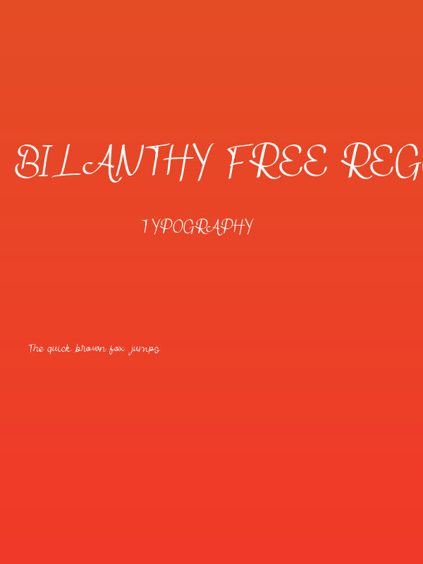 Bilanthy Free Regular Poster