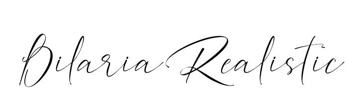 Bilaria Realistic  font caratteri gratis