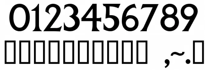 Bilbao Font OTHER CHARS