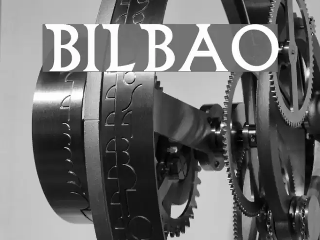 Bilbao Font examples