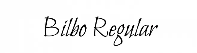 Bilbo Regular  免费字体下载