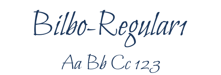 Bilbo-Regular1 Font Preview
