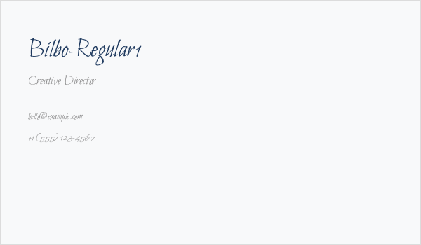 Bilbo-Regular1 Business Card