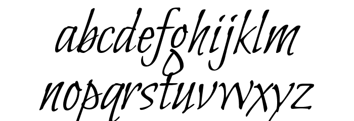 Bilbo Regular Font LOWERCASE