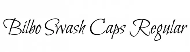 Bilbo Swash Caps Regular  免费字体下载